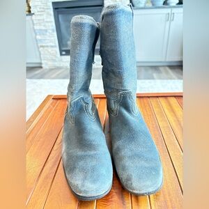 Vintage Dingo Kids Denim Suede Western Boots